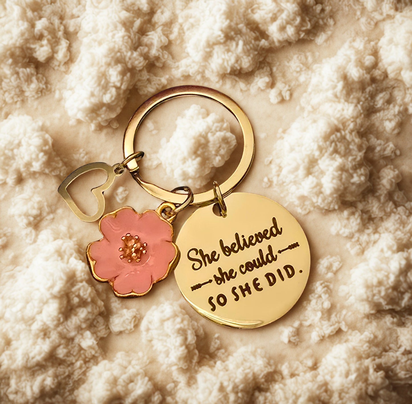 'Believe' Keyring