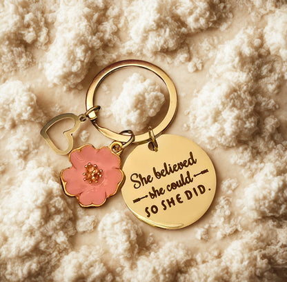 'Believe' Keyring