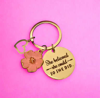 'Believe' Keyring