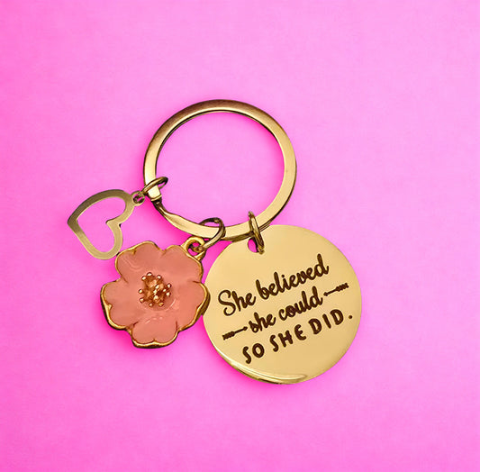 'Believe' Keyring