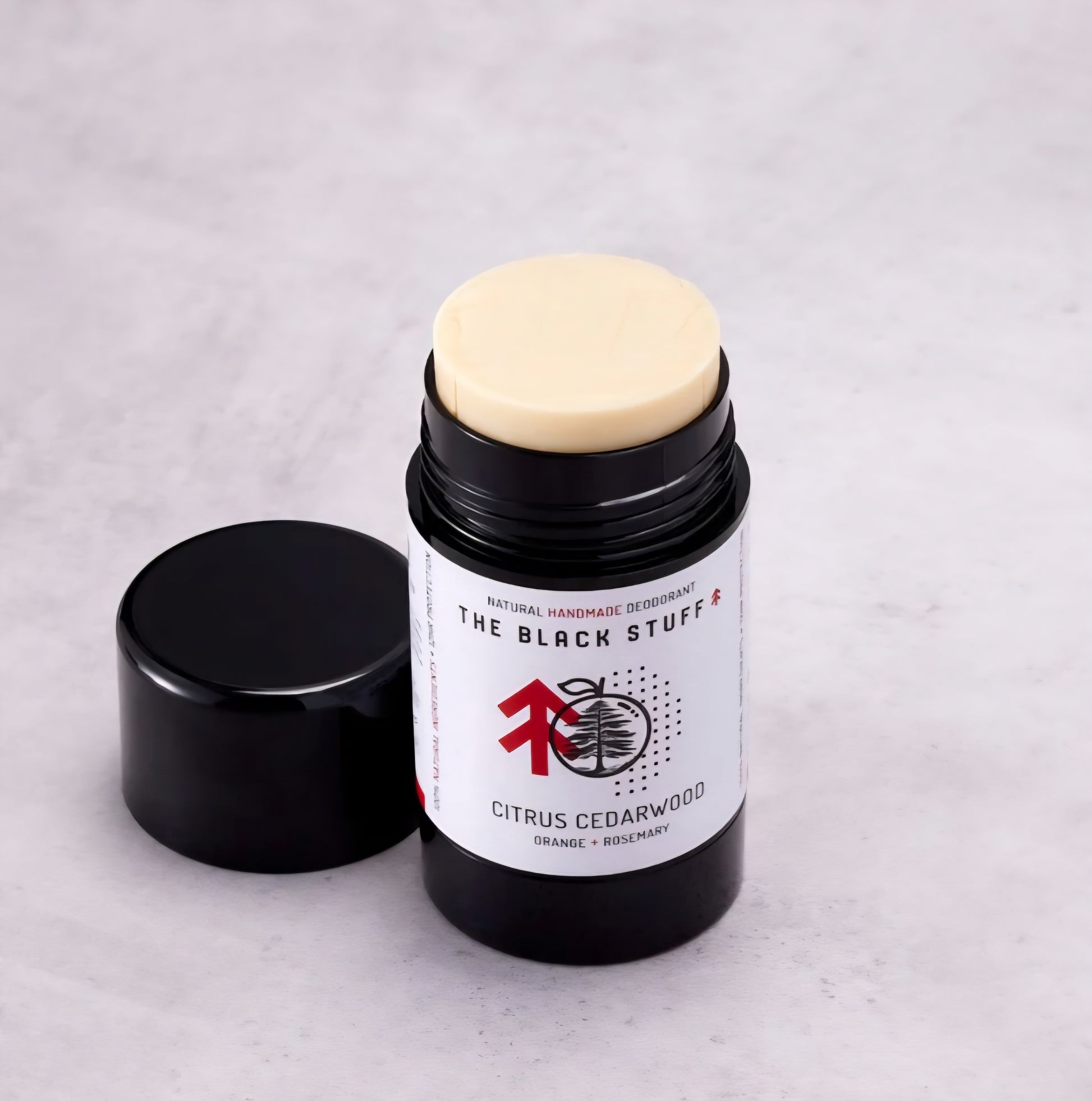 The Black Stuff natural handmade deodrant for men, made in Dublin, Ireland