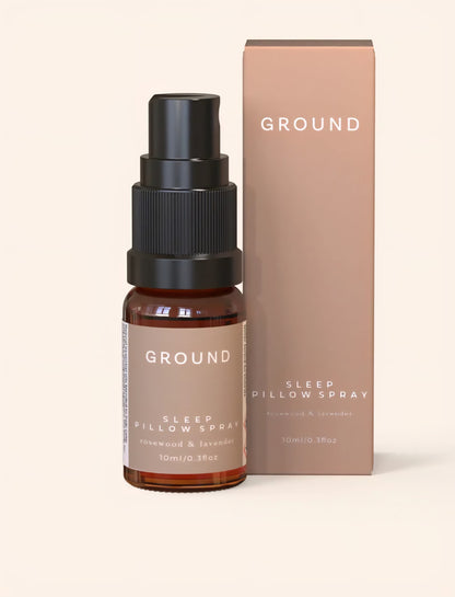 Ground Wellbeing Sleep Pillow Spray 10ml to assist a restful night