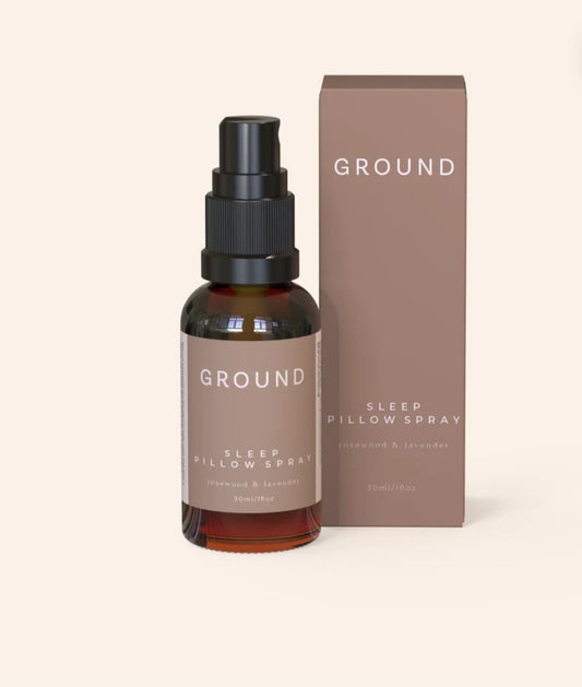 Ground Wellbeing Sleep Pillow Spray 30ml to assist a restful night