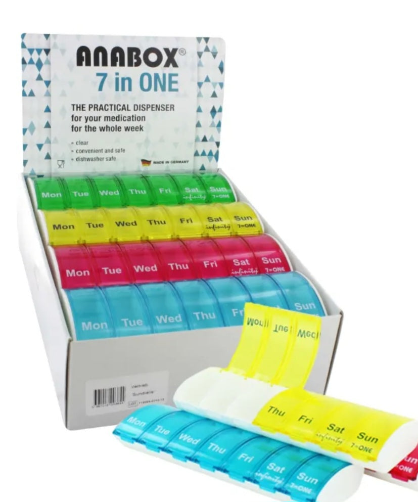 Compact 7 Day Pill Organizer