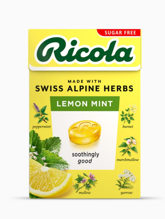 Ricola Lemon Mint Sugar Free Lozenges